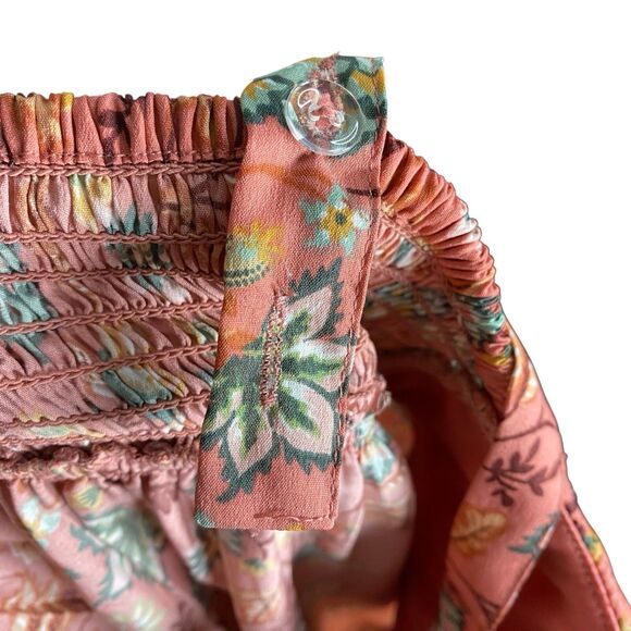 NWT Band of the Free Maxi Dress Womens S Floral Tiered Cottage Boho Flowy Smock - Picture 16 of 16